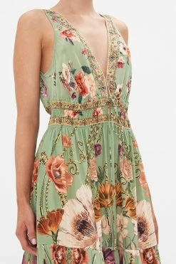 SHIRRED WAIST DETAIL LONG DRESS GROW AND GLOW -clothing shop CAMILLA 00022713 GROWANDGLOW SHIRREDWAISTDETAILLONGDRESS 5