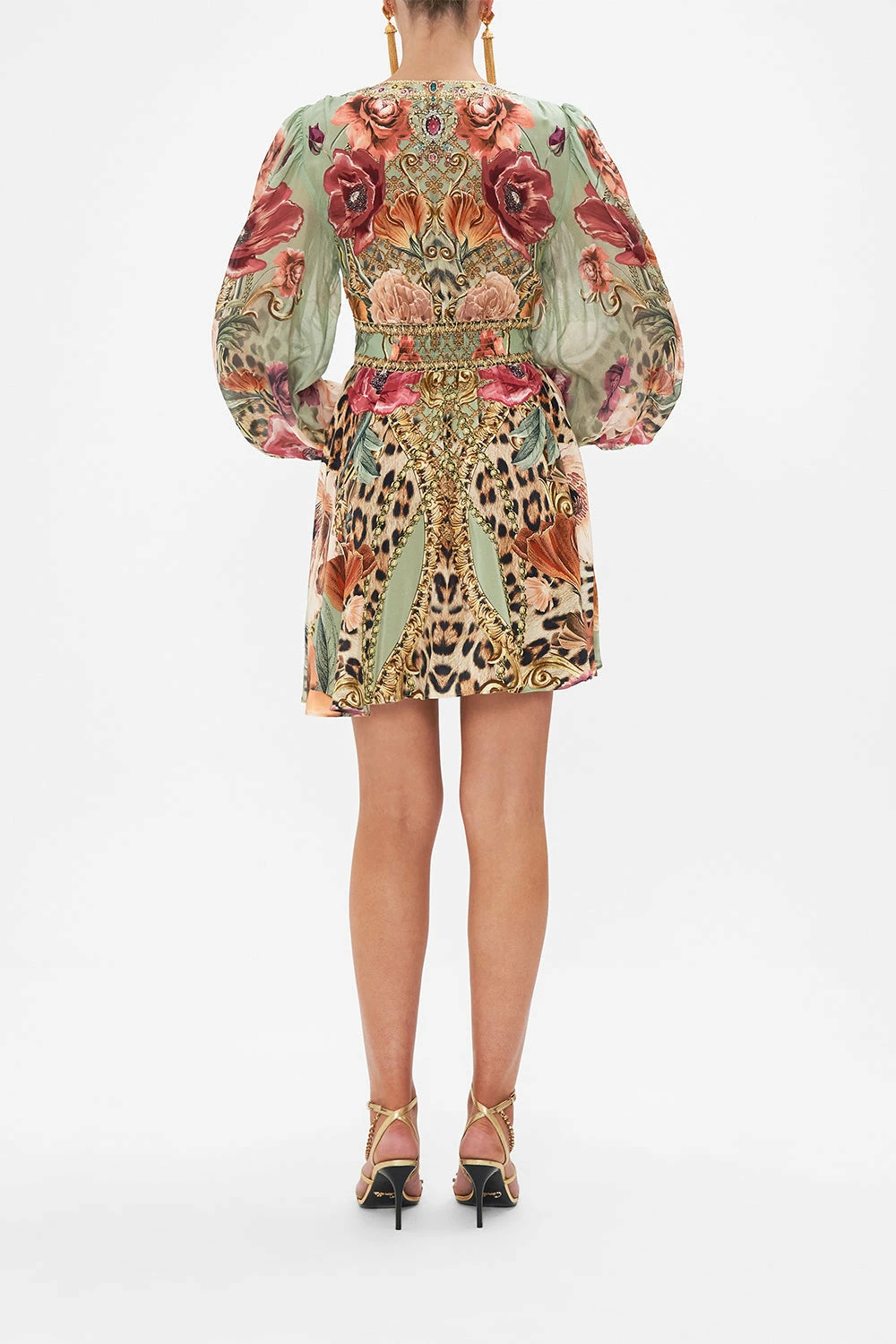 SHORT DRESS WITH BLOUSON SLEEVE GROW AND GLOW - Image 2