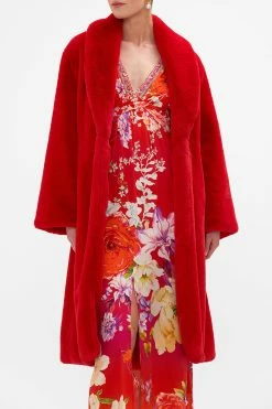 LONG TEDDY COAT KISS AND TELL -clothing shop CAMILLA 00022717 LONG TEDDY COAT KISS AND TELL 4