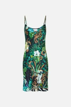 SHORT BIAS SLIP SING MY SONG -clothing shop CAMILLA 00022819 SHORT BIAS SLIP SING MY SONG GHOST