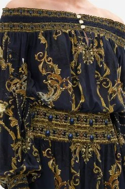 OFF SHOULDER SHORT DRESS MOONLIGHT MELODIES -clothing shop CAMILLA 00022863 OFF SHOULDER SHORT DRESS MOONLIGHT MELODIES 5