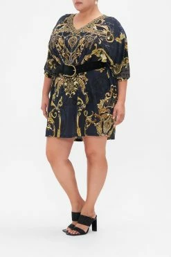 BAT SLEEVE DRESS MOONLIGHT MELODIES -clothing shop CAMILLA 00022867 BAT SLEEVE DRESS MOONLIGHT MELODIES MTL 2