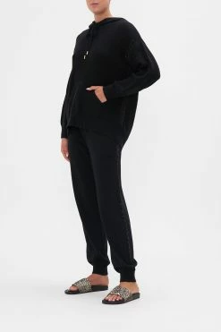 WOOL CASHMERE BLEND KNIT HOODIE LIONS MANE -clothing shop CAMILLA 00022885 KNIT HOODIE LIONS MANE 2