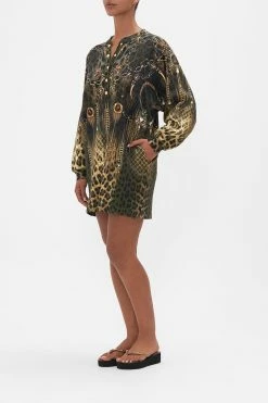 HENLEY MINI DRESS LIONS MANE 9 HENLEY MINI DRESS LIONS MANE -clothing shop CAMILLA 00022895 HENLEY MINI DRESS LIONS MANE 2