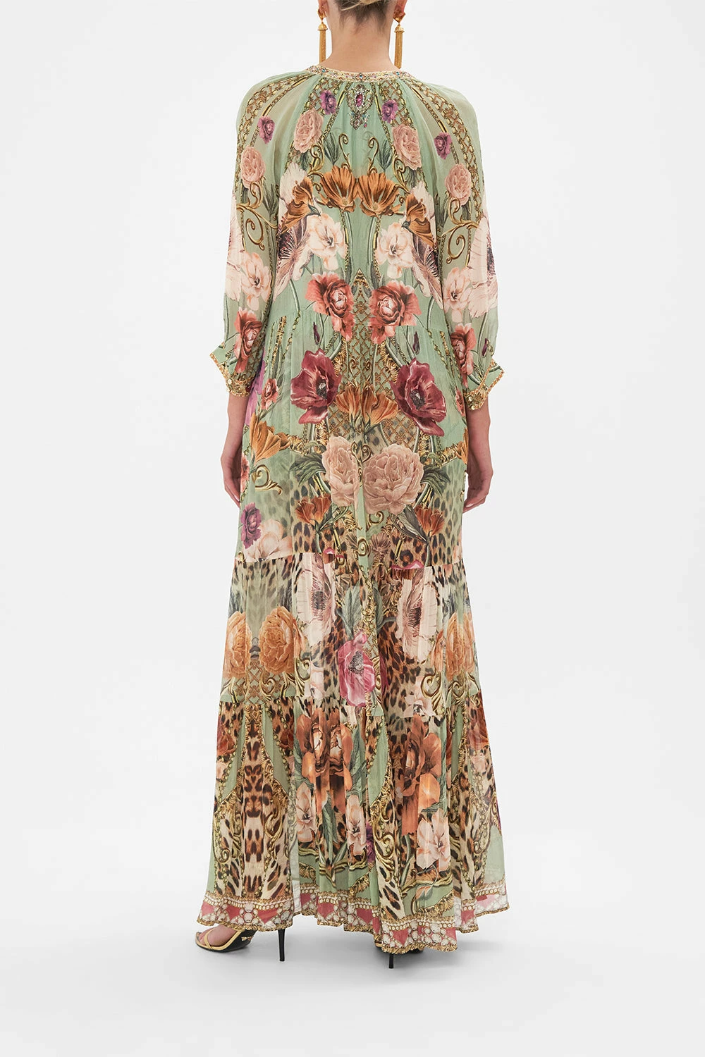 LONG GATHERED PANEL DRESS GROW AND GLOW 2 LONG GATHERED PANEL DRESS GROW AND GLOW - Image 2