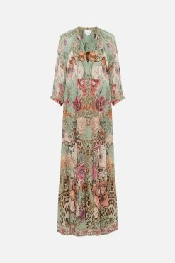 LONG GATHERED PANEL DRESS GROW AND GLOW 15 LONG GATHERED PANEL DRESS GROW AND GLOW -clothing shop CAMILLA 00022915 LONG GATHERED PANEL DRESS GROW AND GLOW GHOST 1