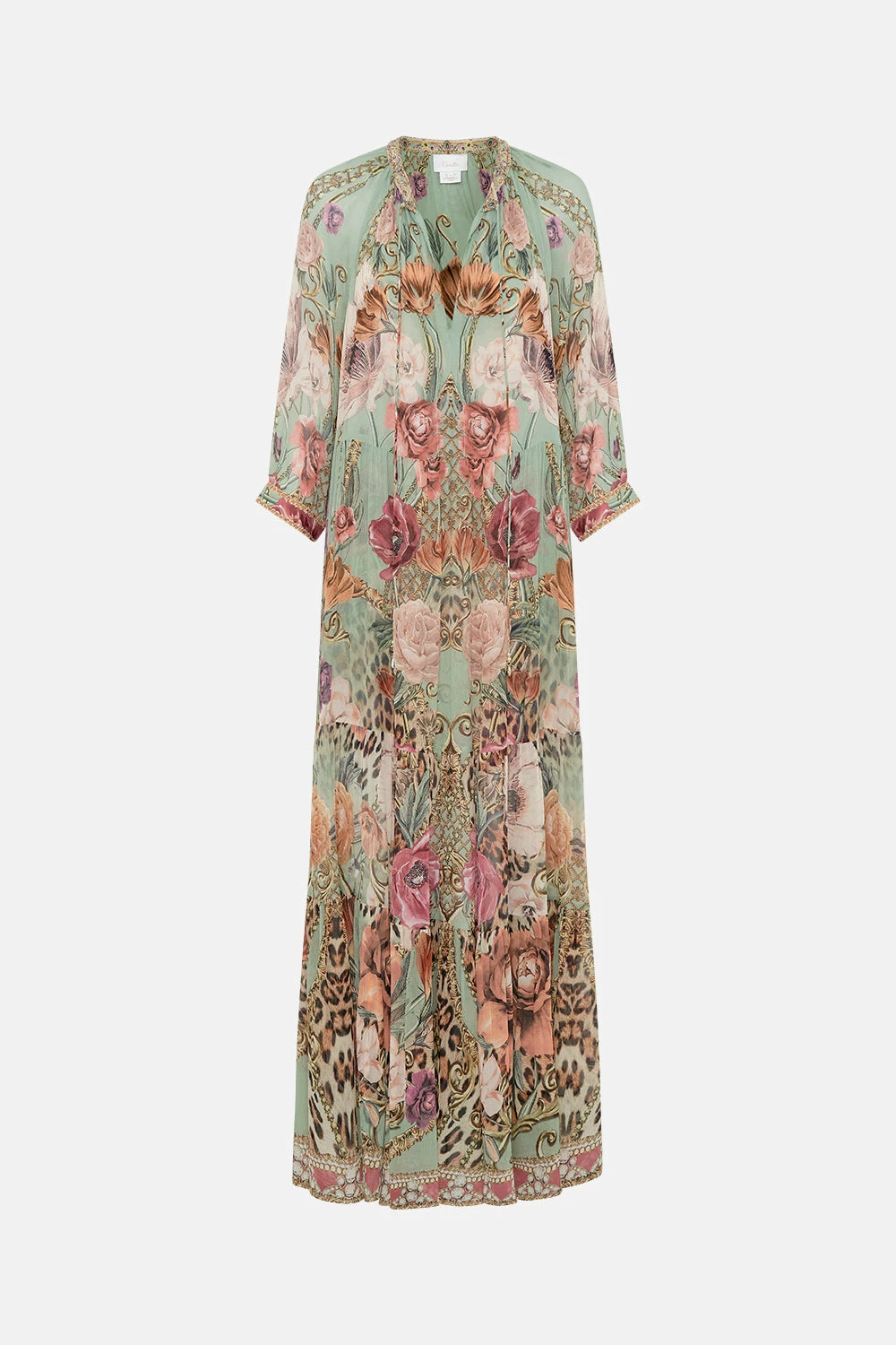 LONG GATHERED PANEL DRESS GROW AND GLOW 3 LONG GATHERED PANEL DRESS GROW AND GLOW - Image 3