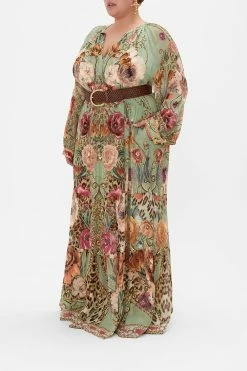 LONG GATHERED PANEL DRESS GROW AND GLOW 21 LONG GATHERED PANEL DRESS GROW AND GLOW -clothing shop CAMILLA 00022915 LONG GATHERED PANEL DRESS GROW AND GLOW MTL 2