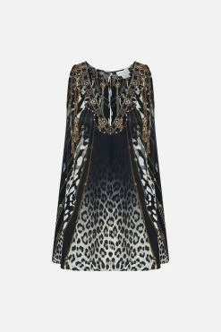 V NECK BUTTON BACK TOP UNTAMED ROYALTY -clothing shop CAMILLA 00022930 V NECK BUTTON BACK TOP UNTAMED ROYALTY GHOST