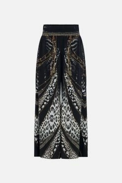 SHIRRED WAIST PANT UNTAMED ROYALTY -clothing shop CAMILLA 00022932 SHIRRED WAIST PANT UNTAMED ROYALTY GHOST 1