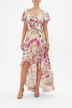 FRILL SLEEVE LONG DRESS DESTINY CALLING