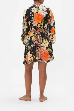 WAIST TIE SHORT KAFTAN SECRET HISTORY -clothing shop CAMILLA 00022947 WAIST TIE SHORT KAFTAN SECRET HISTORY 3