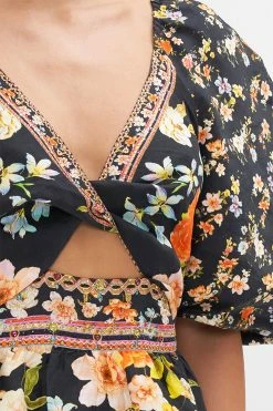 PUFF SLEEVE MINI DRESS SECRET HISTORY -clothing shop CAMILLA 00022950 PUFF SLEEVE MINI DRESS SECRET HISTORY 5