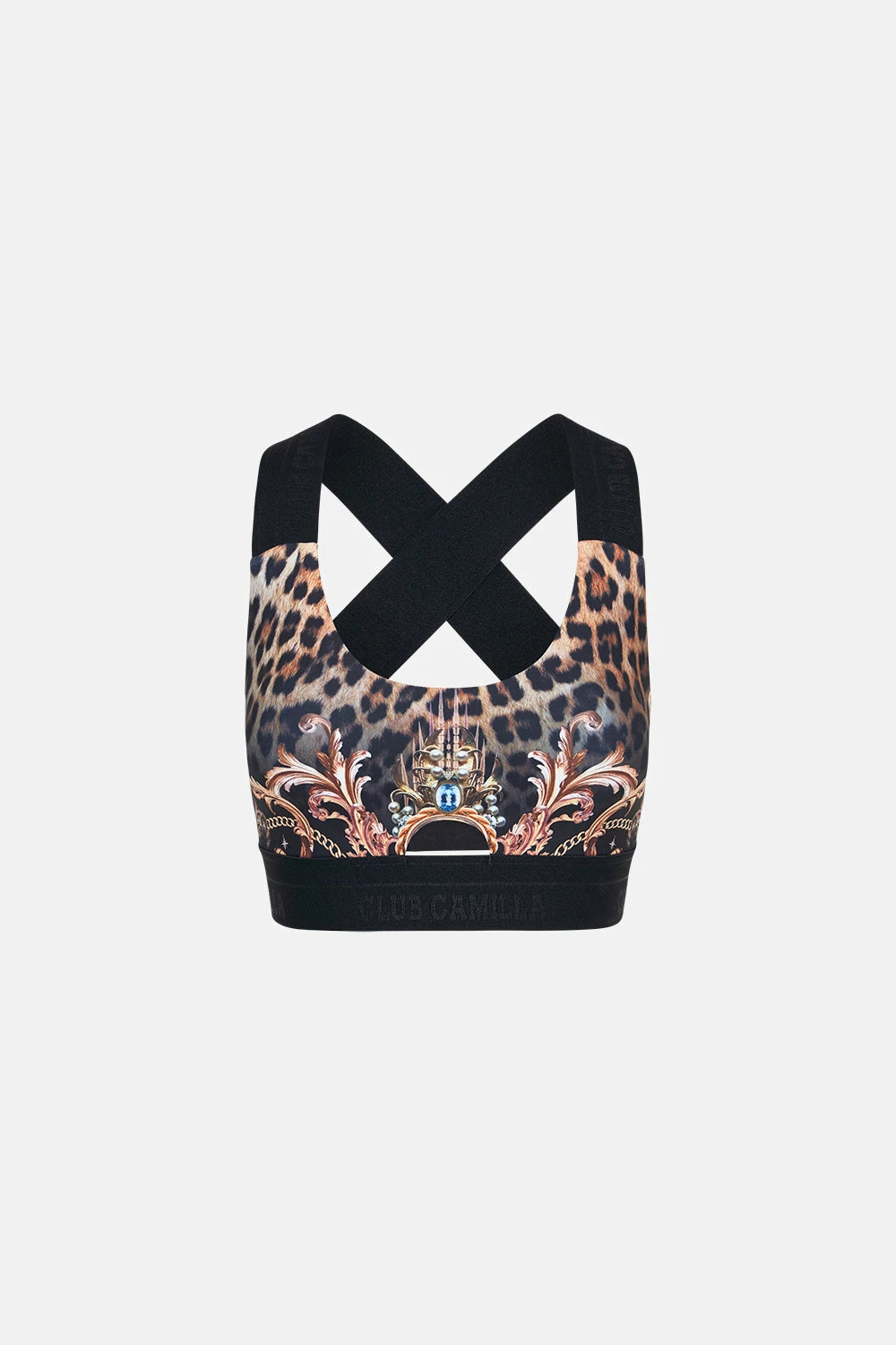 JACQUARD ELASTIC STRAP BRA WITH CF CUT OUT RUNNING IN THE WILD - Image 3