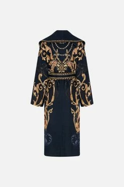 SHAWL COLLAR COAT MOONLIGHT MELODIES -clothing shop CAMILLA 00022990 SHAWL COLLAR COAT MOONLIGHT MELODIES GHOST 2