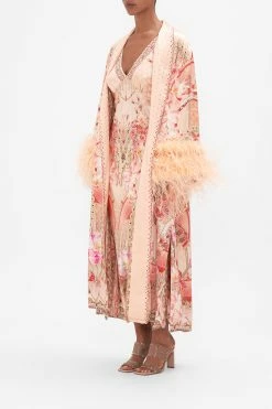 LONG ROBE WITH FLARED SLEEVE ADORE ME -clothing shop CAMILLA 00023090 LONG ROBE WITH FLARED SLEEVE ADORE ME 5