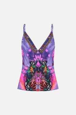 V NECK CAMI INDIRA -clothing shop CAMILLA 00023093 V NECK CAMI INDIRA GHOST