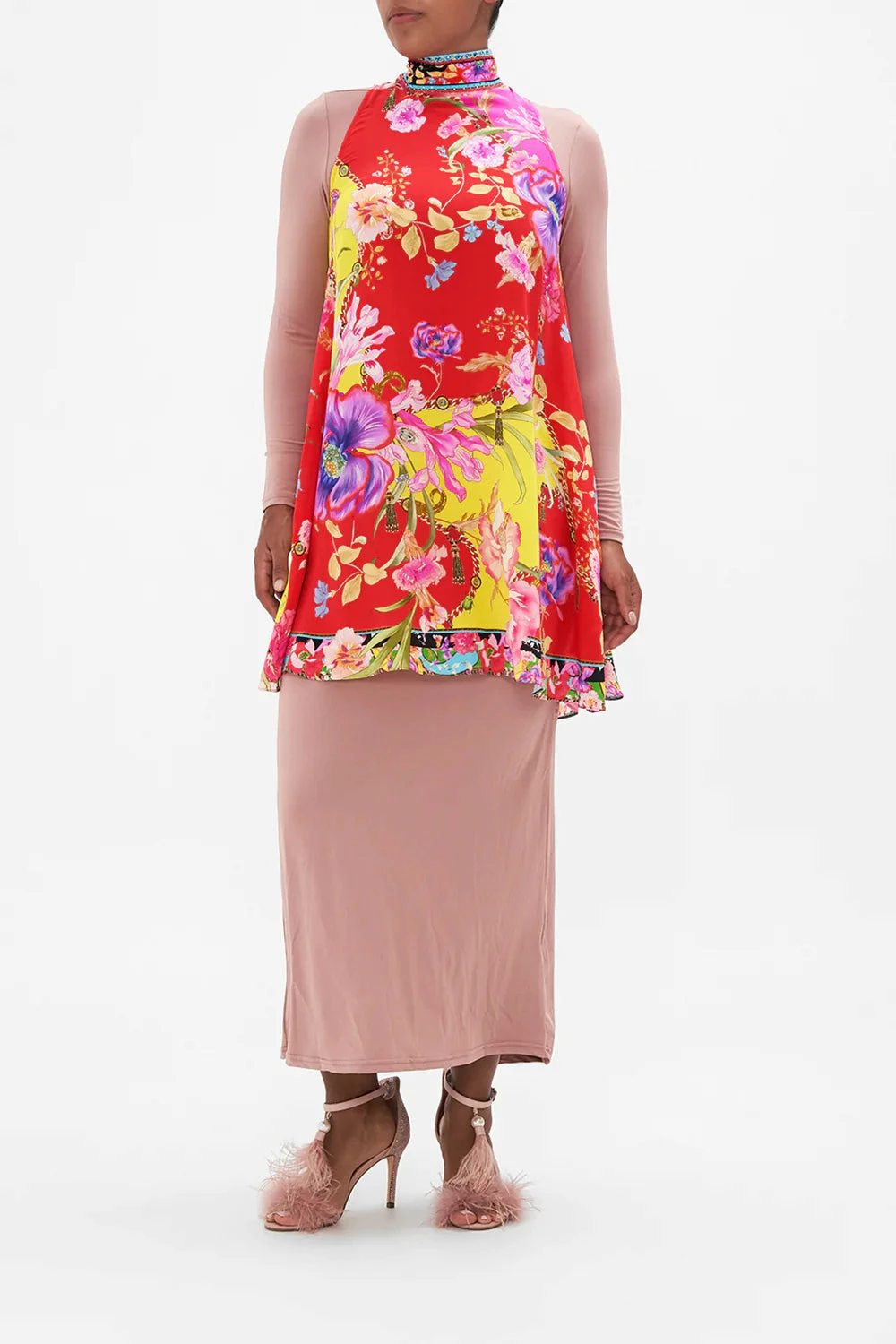 BACK NECK TIE SHORT DRESS THE BEETLES - Image 7