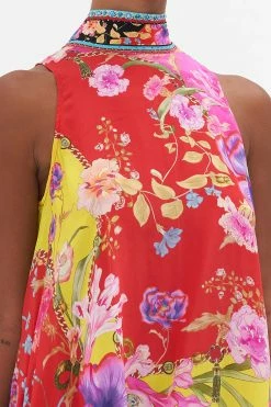 BACK NECK TIE SHORT DRESS THE BEETLES -clothing shop CAMILLA 00023277 BACK NECK TIE SHORT DRESS THE BEETLES 5