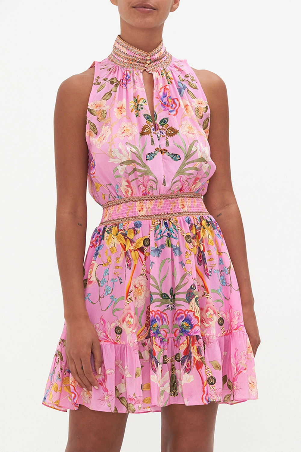 HIGH NECK SLEEVELESS MINI DRESS LOOK AT ME - Image 5