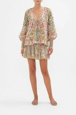 SHIRRED CUFF BLOUSE QUEEN ATLANTIS