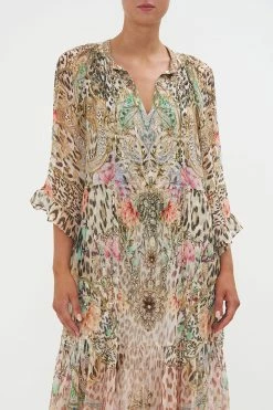 WIDE SLEEVE GATHERED DRESS QUEEN ATLANTIS -clothing shop CAMILLA 00023385 WIDE SLEEVE GATHERED DRESS QUEEN ATLANTIS 4