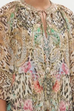 WIDE SLEEVE GATHERED DRESS QUEEN ATLANTIS -clothing shop CAMILLA 00023385 WIDE SLEEVE GATHERED DRESS QUEEN ATLANTIS 5