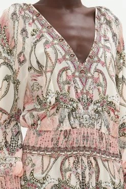 DRESS WITH SHIRRED WAIST AND CUFF STARSHIP SISTAS 13 DRESS WITH SHIRRED WAIST AND CUFF STARSHIP SISTAS -clothing shop CAMILLA 00023411 DRESS WITH SHIRRED WAIST AND CUFF STARSHIP SISTAS 5