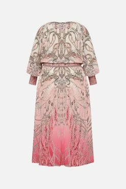 DRESS WITH SHIRRED WAIST AND CUFF STARSHIP SISTAS 15 DRESS WITH SHIRRED WAIST AND CUFF STARSHIP SISTAS -clothing shop CAMILLA 00023411 DRESS WITH SHIRRED WAIST AND CUFF STARSHIP SISTAS GHOST MTL 2