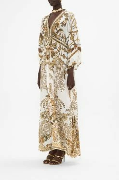 WAIST TIE LONG KAFTAN ROAD TO RICHESSE 9 WAIST TIE LONG KAFTAN ROAD TO RICHESSE -clothing shop CAMILLA 00023424 WAIST TIE LONG KAFTAN ROAD TO RICHESSE 2