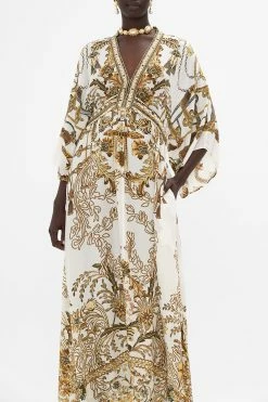 WAIST TIE LONG KAFTAN ROAD TO RICHESSE 10 WAIST TIE LONG KAFTAN ROAD TO RICHESSE -clothing shop CAMILLA 00023424 WAIST TIE LONG KAFTAN ROAD TO RICHESSE 4