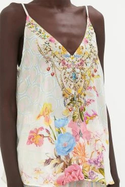 V NECK CAMI SUNLIGHT SYMPHONY -clothing shop CAMILLA 00023434 V NECK CAMI SUNLIGHT SYMPHONY 5