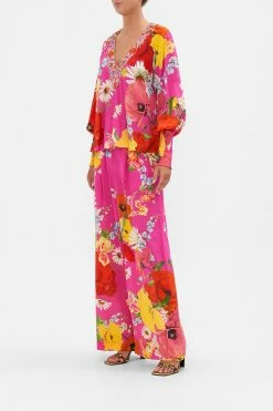 SHIRRED CUFF BLOUSE RAINBOW BODY -clothing shop CAMILLA 00023442 SHIRRED CUFF BLOUSE RAINBOW BODY 2