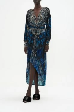 BELTED JERSEY DRESS GROUND CONTROL