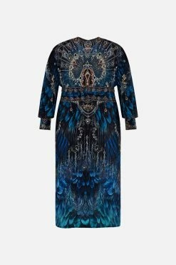 BELTED JERSEY DRESS GROUND CONTROL -clothing shop CAMILLA 00023448 BELTED JERSEY DRESS GROUND CONTROL GHOST MTL 2