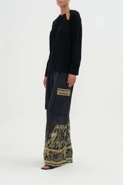 CHAIN DETAIL CUT OUT JUMPER ROLE CALL -clothing shop CAMILLA 00023461 CHAIN DETAIL CUT OUT JUMPER ROLE CALL 2