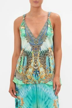 TANK TOP WITH STRAP BEAD DETAIL LAY OF THE LAND -clothing shop CAMILLA 00023482 TANK TOP WITH STRAP BEAD DETAIL LAY OF THE LAND 4