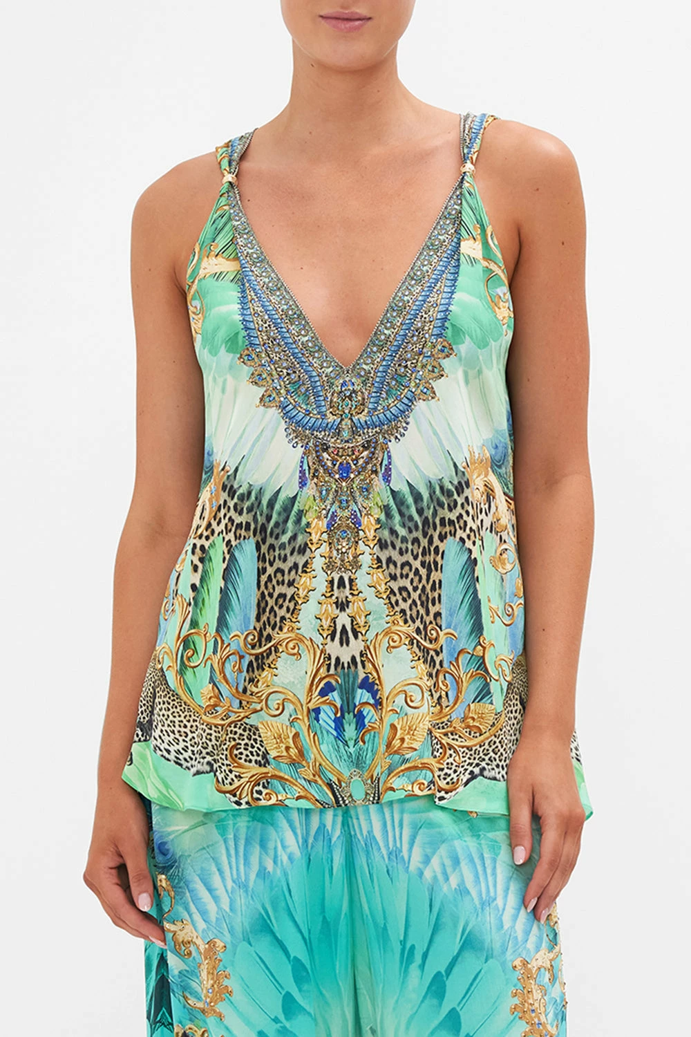 TANK TOP WITH STRAP BEAD DETAIL LAY OF THE LAND - Image 5