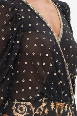 PUFF SLEEVE BODY SUIT DUOMO DYNASTY -clothing shop CAMILLA 00023524 DUOMODYNASTY PUFFSLEEVEBODYSUIT 5