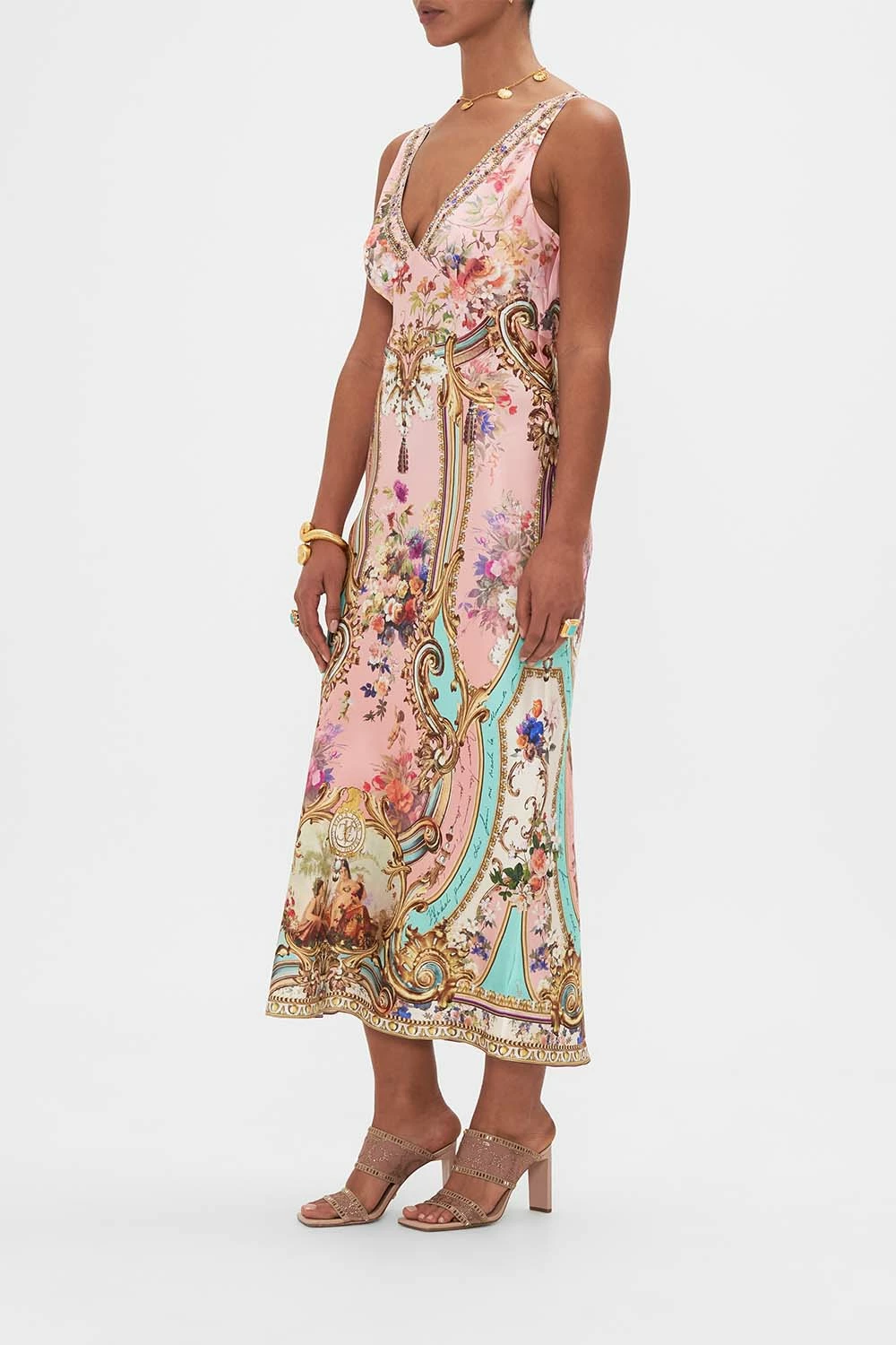 V-NECK SLIP DRESS LETTERS FROM THE PINK ROOM 4 V-NECK SLIP DRESS LETTERS FROM THE PINK ROOM - Image 4