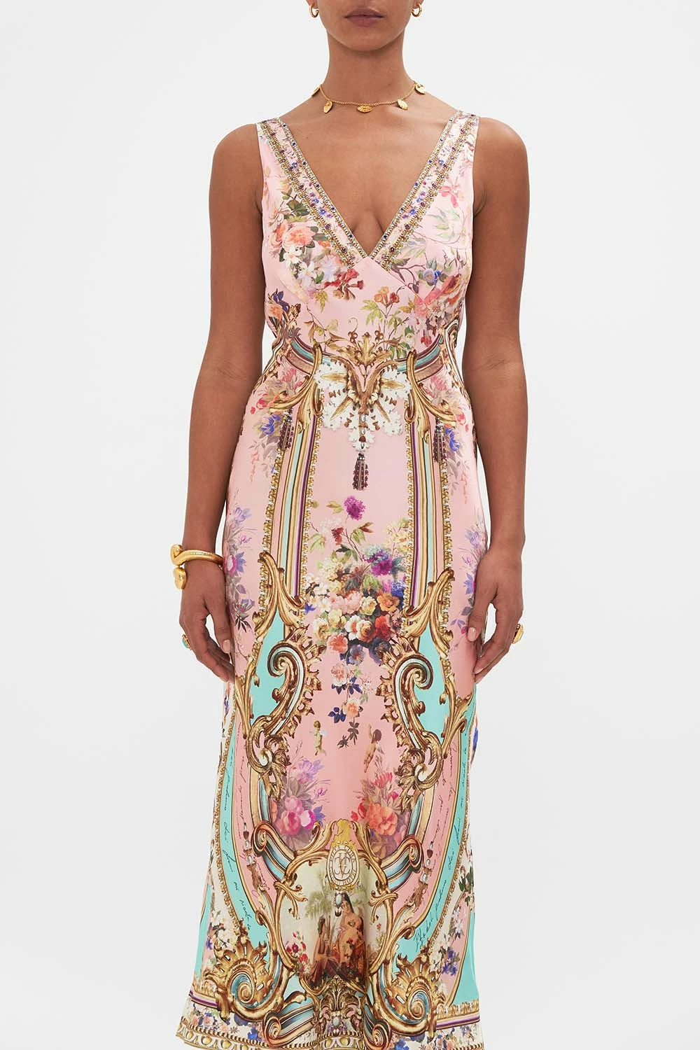 V-NECK SLIP DRESS LETTERS FROM THE PINK ROOM 5 V-NECK SLIP DRESS LETTERS FROM THE PINK ROOM - Image 5