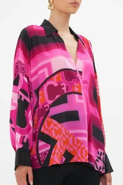 WING COLLAR BLOUSE CIAO PALAZZO -clothing shop CAMILLA 00023573 CIAOPALAZZO WINGCOLLARBLOUSE 5