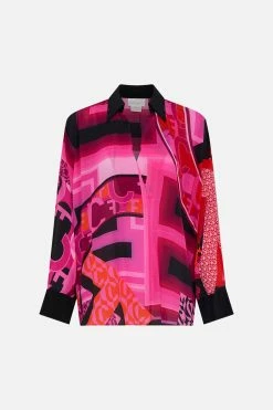 WING COLLAR BLOUSE CIAO PALAZZO -clothing shop CAMILLA 00023573 WINGCOLLARBLOUSE CIAOPALAZZO GHOST 1