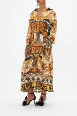 WING COLLAR KAFTAN FEELING FRESCO -clothing shop CAMILLA 00023585 FEELINGFRESCO WINGCOLLARKAFTAN1