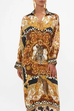 WING COLLAR KAFTAN FEELING FRESCO -clothing shop CAMILLA 00023585 FEELINGFRESCO WINGCOLLARKAFTAN2