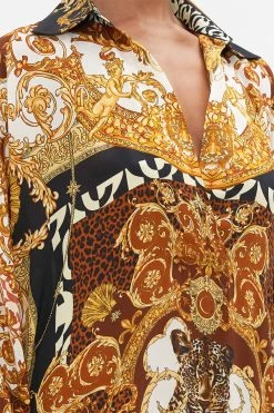 WING COLLAR KAFTAN FEELING FRESCO -clothing shop CAMILLA 00023585 FEELINGFRESCO WINGCOLLARKAFTAN3