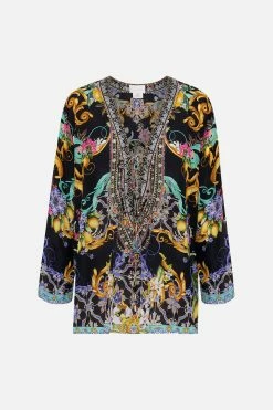 LACE UP BLOUSE MEET ME IN MARCHESA 8 LACE UP BLOUSE MEET ME IN MARCHESA -clothing shop CAMILLA 00023660 LACE UP BLOUSE MEET ME IN MARCHESA GHOST