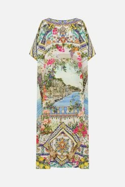 ROUND NECK KAFTAN AMALFI AMORE -clothing shop CAMILLA 00023688 ROUNDNECKKAFTAN AMALFIAMORE GHOST 2