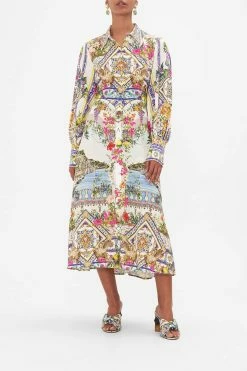 WAIST TIE SHIRT DRESS AMALFI AMORE -clothing shop CAMILLA 00023690 AMALFIAMORE WAISTTIESHIRTDRESS 6