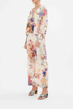 SHIRRED CUFF BLOUSE FRIENDS WITH FRESCOS -clothing shop CAMILLA 00023745 SHIRRED CUFF BLOUSE FRIENDS WITH FRESCOS 2